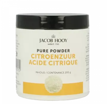 Jacob Hooy Jacob Hooy Citroenzuur pot 200 gr / 1000 gr