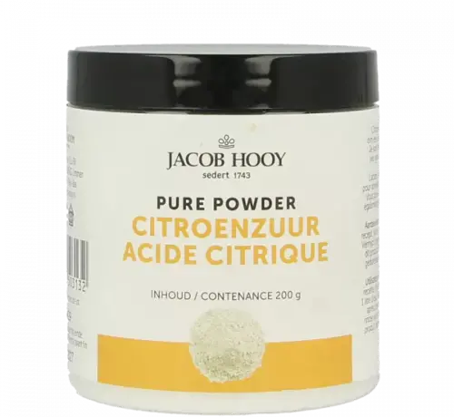 Jacob Hooy Jacob Hooy Citroenzuur pot 200 gr / 1000 gr