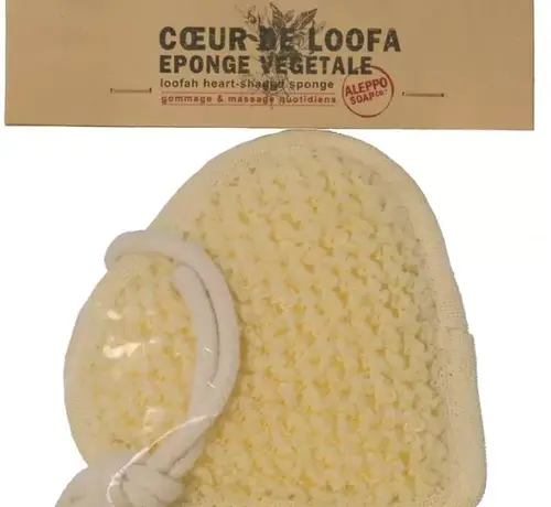 Tade Home co.  Aleppo Soap Co Loofa natuurspons hart