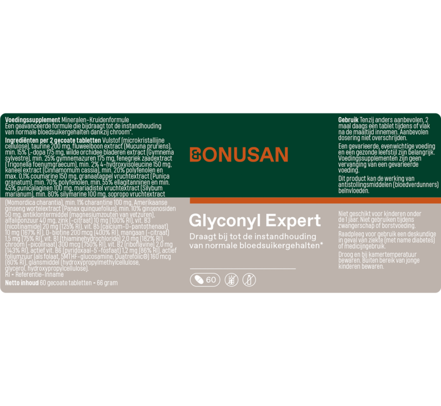 Bonusan Glyconyl Expert 60 tabletten