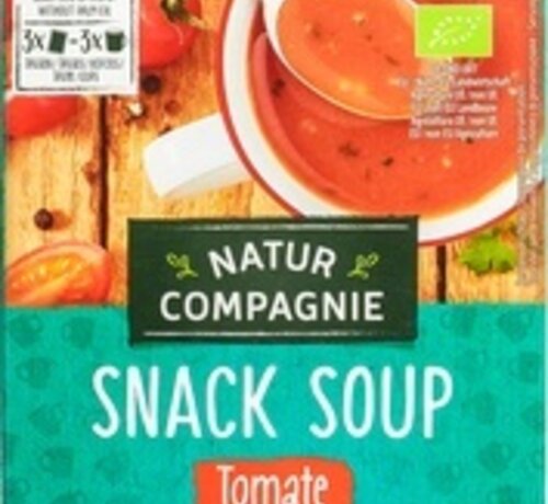 Natur Compagnie Natur Compagnie Snack Soup Tomaat 3 x 20 gram