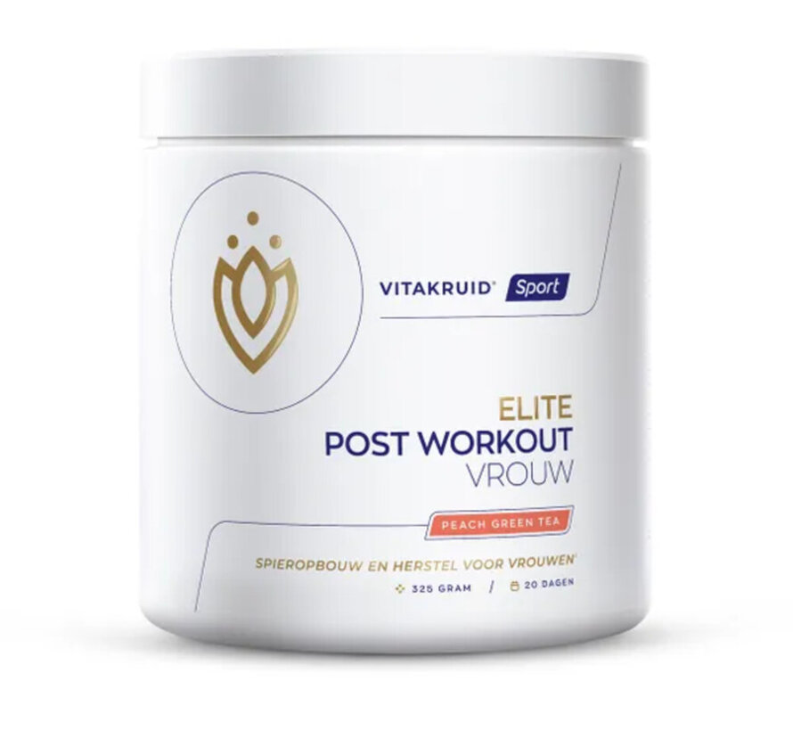 Vitakruid Elite Post Workout Vrouw (Peach Green Tea) 325 gram