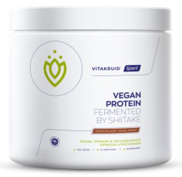 Vitakruid Vitakruid Vegan Protein Fermented by Shiitake Chocolade Hazelnoot 494 gram