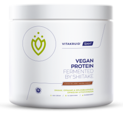 Vitakruid Vitakruid Vegan Protein Fermented by Shiitake Chocolade Hazelnoot 494 gram
