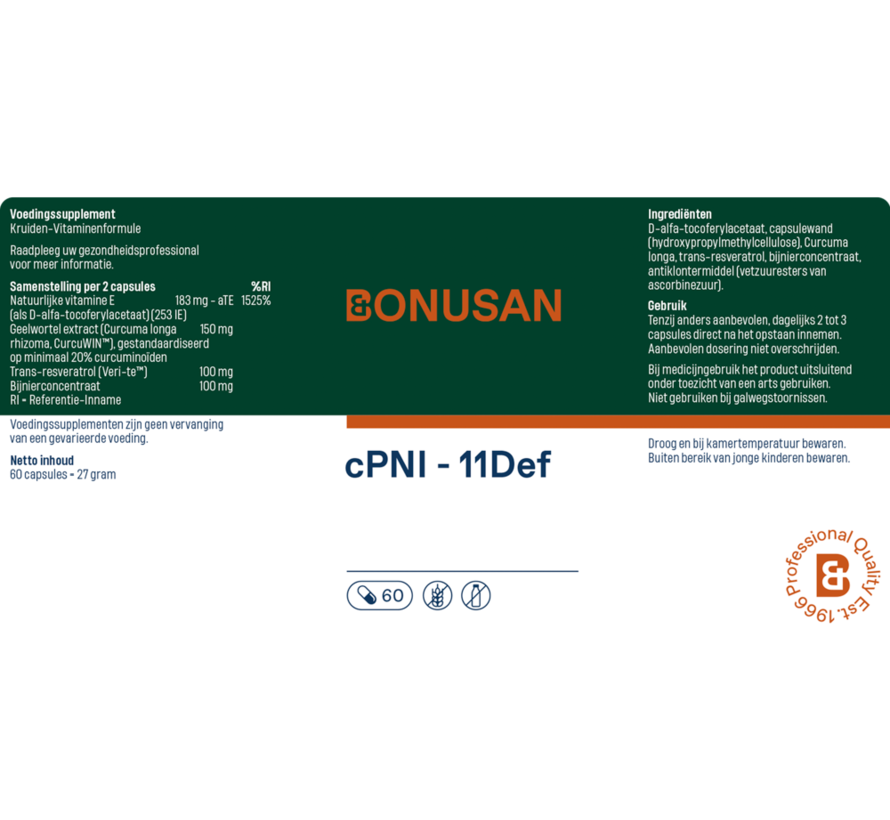 Bonusan cPNI-11Def 60 capsules