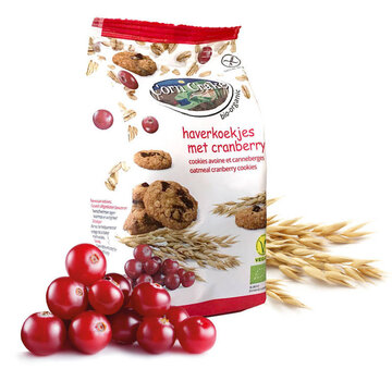 Corn Crake Corn Crake Haverkoekjes met cranberry 150 gr