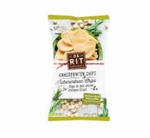 De Rit  De Rit Kikkererwtenchips rozemarijn 75 gram