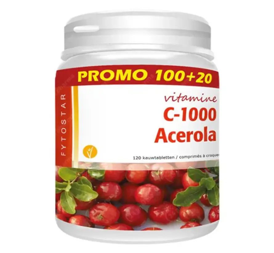 Fytostar C-1000 Acerola 120 kauwtabletten
