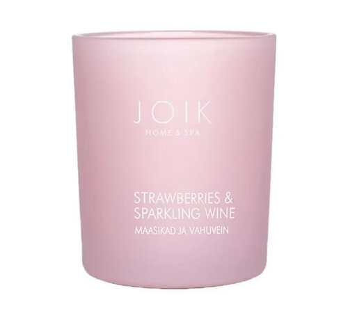Joik Joik Natuurlijke Geurkaars - Strawberries & Sparkling wine  150 gr