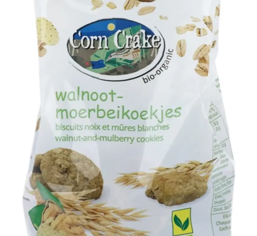 Corn Crake Walnoot-moerbeikoekjes 150 gr