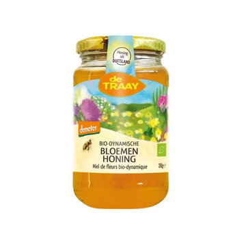 De Traay De Traay Bio-dynamische Bloemen honing 350 gram