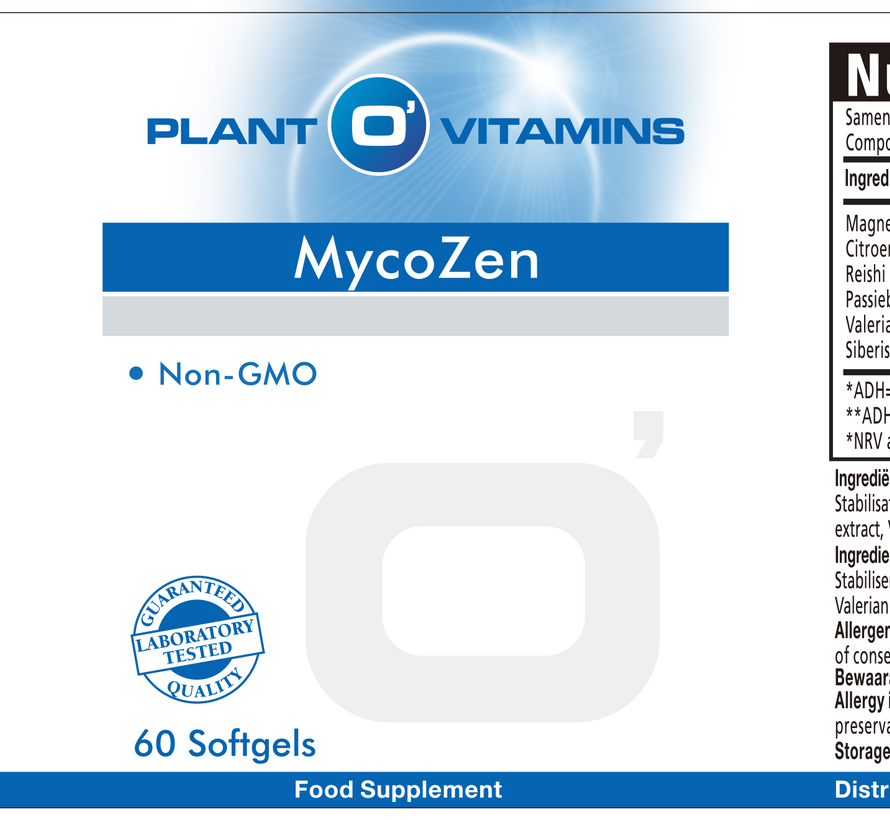 MycoZen Plantovitamins 60 softgels