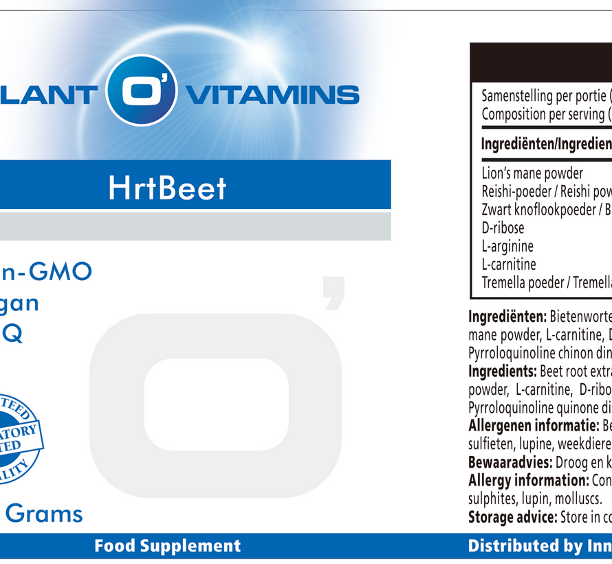 Plant O'Vitamins HrtBeet 180 gram