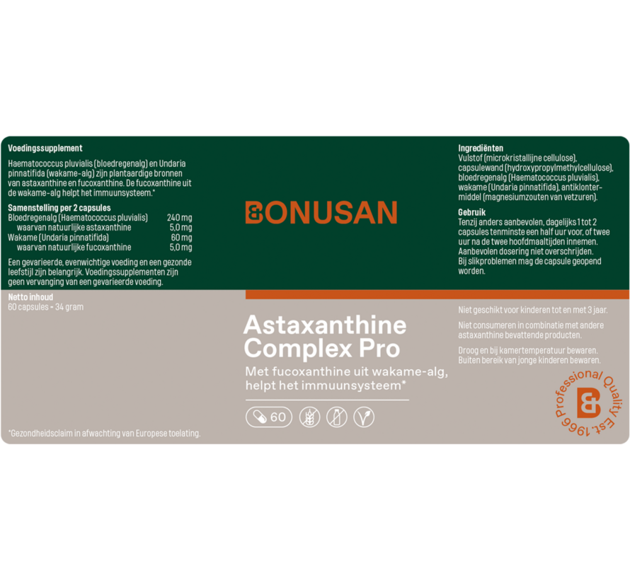 Bonusan Astaxanthine Complex Pro 60 capsules