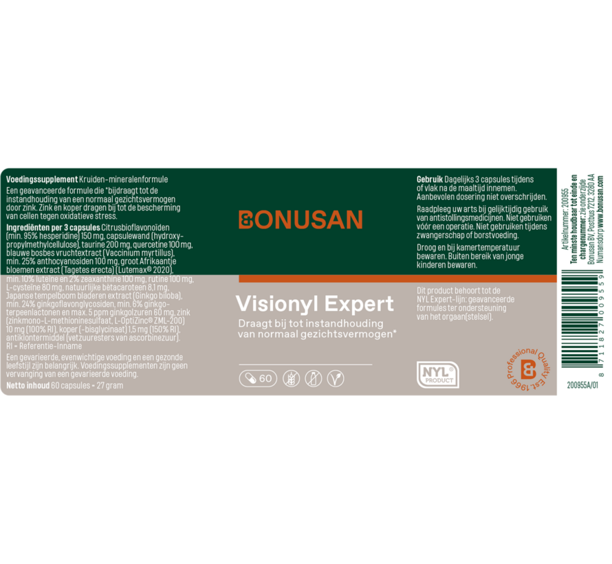 Bonusan Visionyl Expert 60 capsules