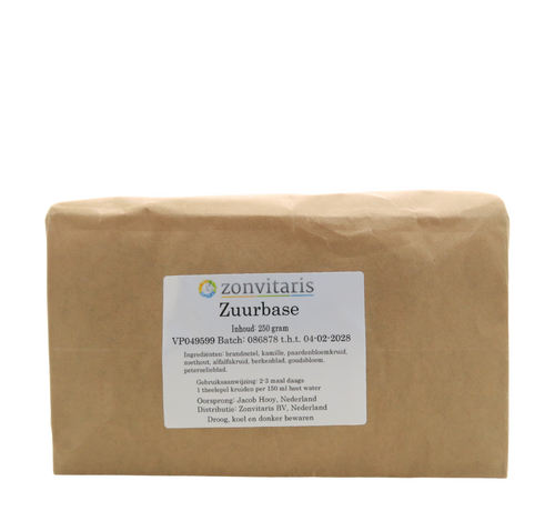 Zonvitaris Zonvitaris Zuurbase thee 250 gram