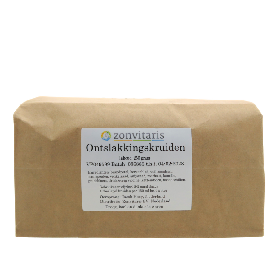 Zonvitaris Ontslakkingskruiden thee 250 gram
