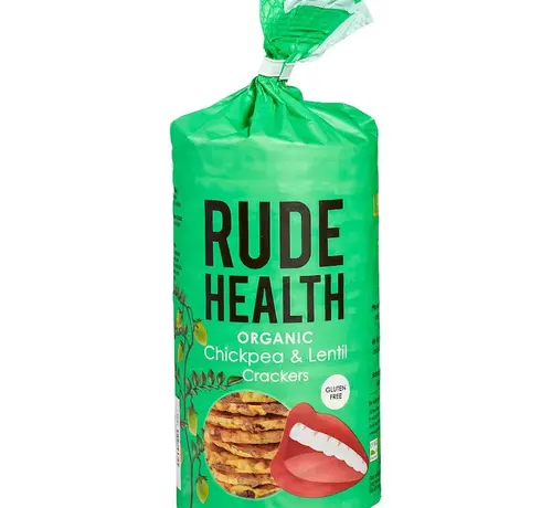Rude Health Rude Health Kikkererwten & linzen wafels 120 gram