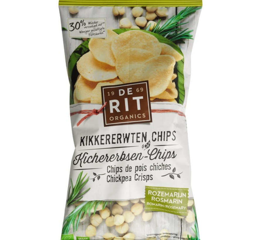 De Rit Kikkererwtenchips rozemarijn 75 gram