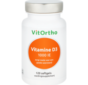 VitOrtho VitOrtho Vitamine D3 1000 IE 120 softgels