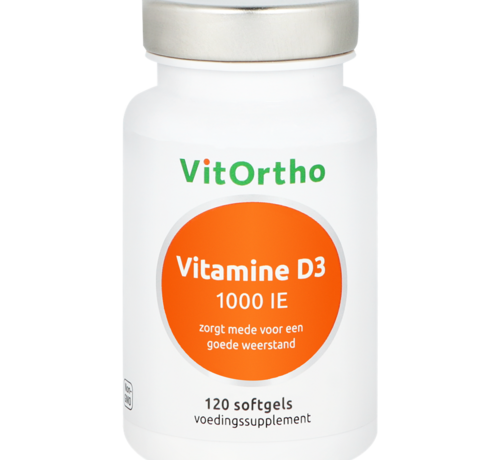 VitOrtho VitOrtho Vitamine D3 1000 IE 120 softgels