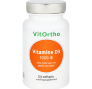 VitOrtho VitOrtho Vitamine D3 1000 IE 120 softgels