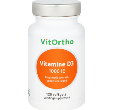 VitOrtho VitOrtho Vitamine D3 1000 IE 120 softgels