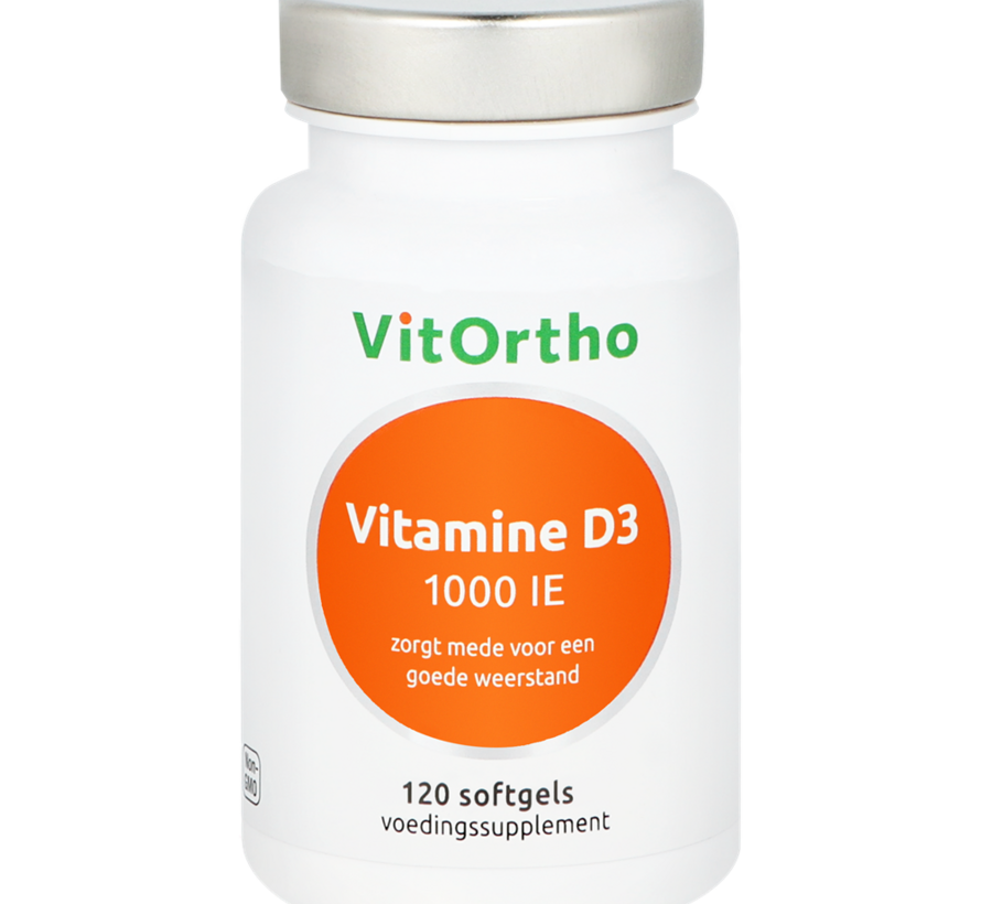 VitOrtho Vitamine D3 1000 IE 120 softgels