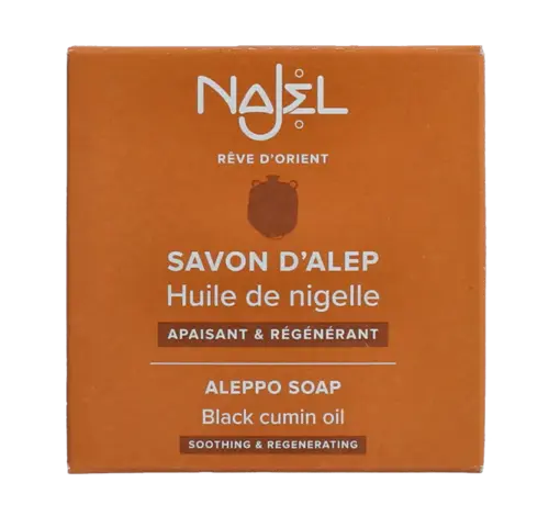 Najel Najel Aleppo zeep nigella olie zwarte komijn 100 gr