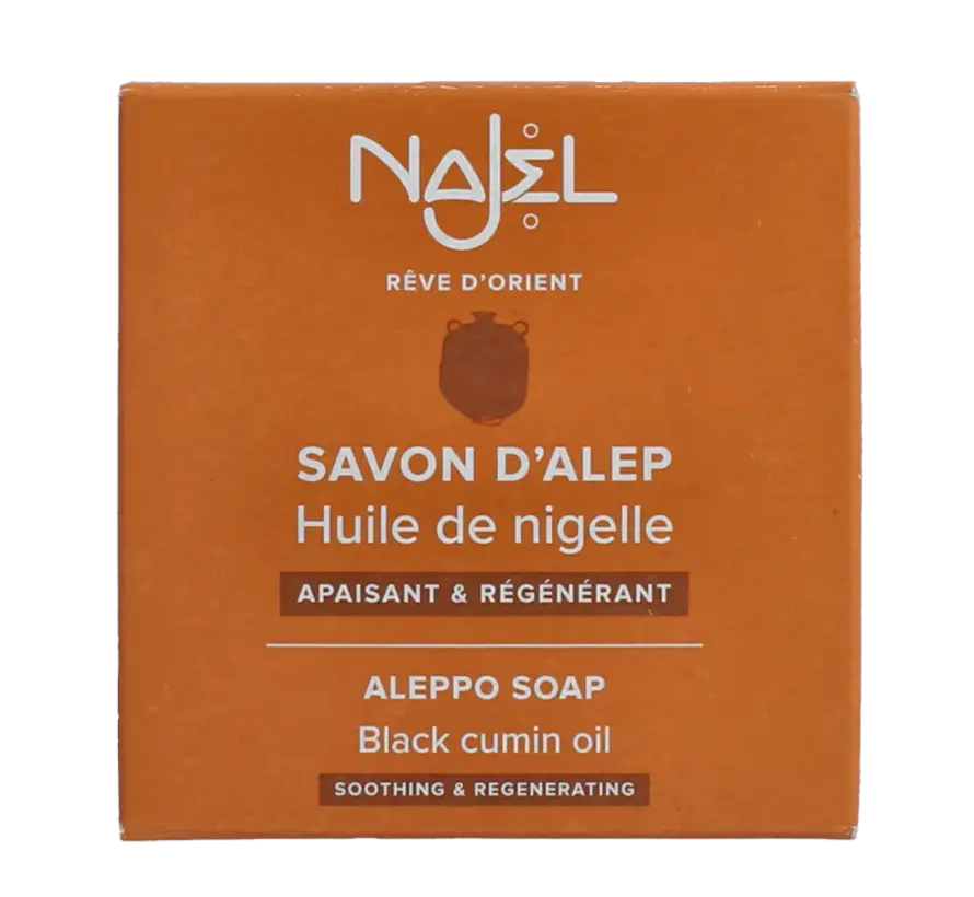 Najel Aleppo zeep nigella olie zwarte komijn 100 gr