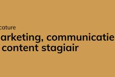 Word jij onze nieuwe  marketing, communicatie & content stagiair(e)?