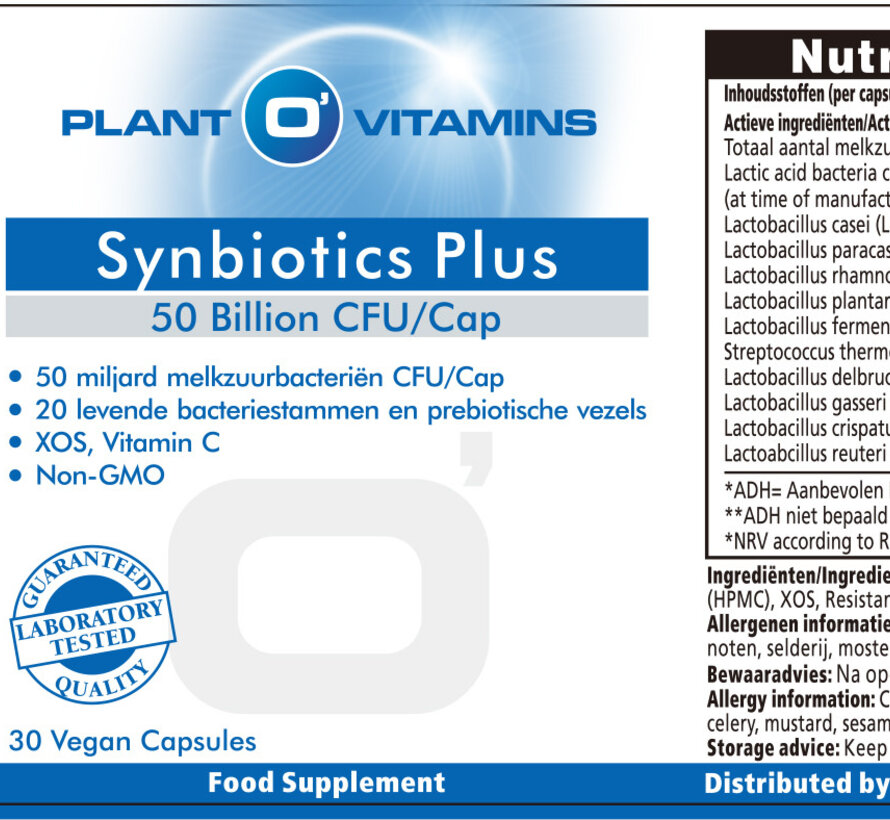 Synbiotics Plus Plantovitamins 30 capsules