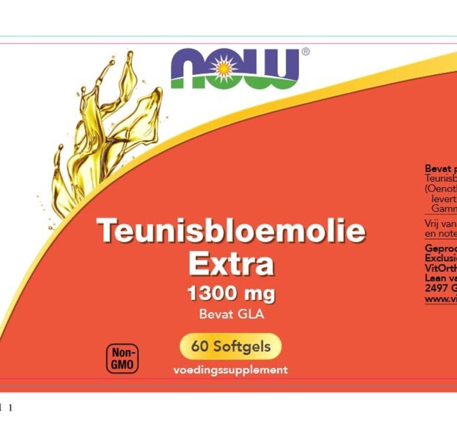 Now Teunisbloemolie Extra 60 softgels