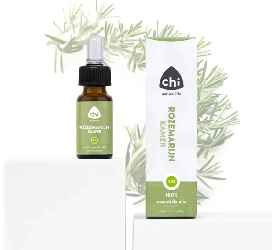 Chi Natural Life Rozemarijn kamfer etherische olie, bio, 10 ml