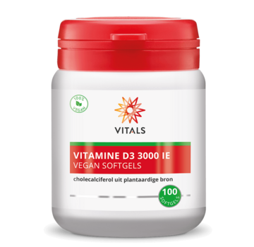 Vitals Vitals Vitamine D3 3000 IE 100 vegan softgels