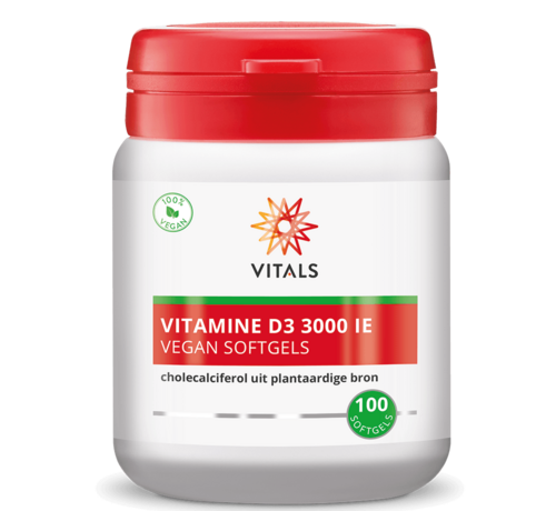 Vitals Vitals Vitamine D3 3000 IE 100 vegan softgels