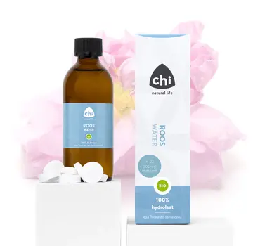 Chi Natural Life  Chi Rozenwater + Pop-up maskers, Hydrolaat biologisch 150 ml