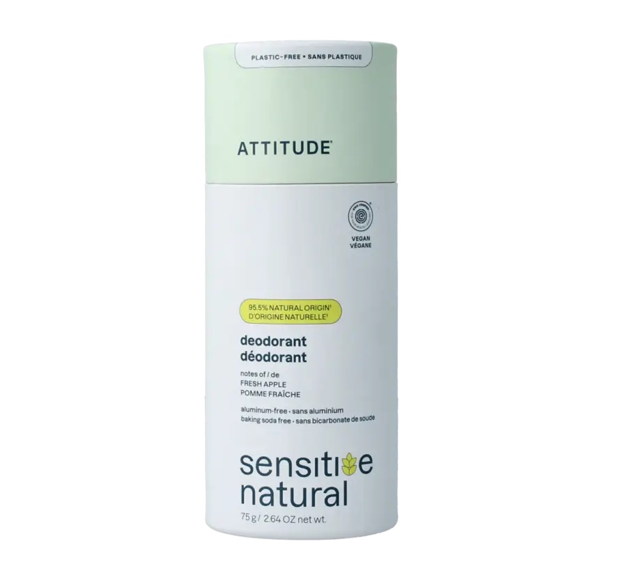 Attitude Sensitive Natural Deodorant Fresh Apple 75 gr