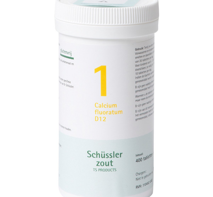 Schüssler zout nr.1 Calcium Fluoratum D12 - 400 tabletten