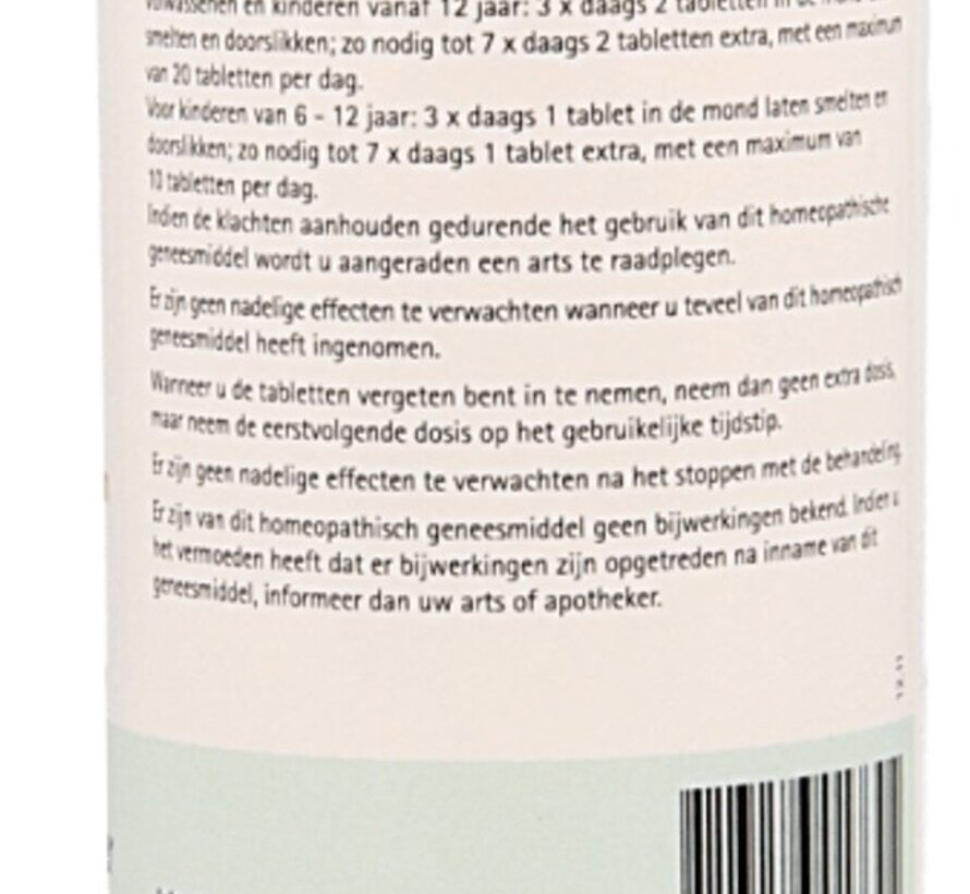 Schüssler zout nr.1 Calcium Fluoratum D12 - 400 tabletten