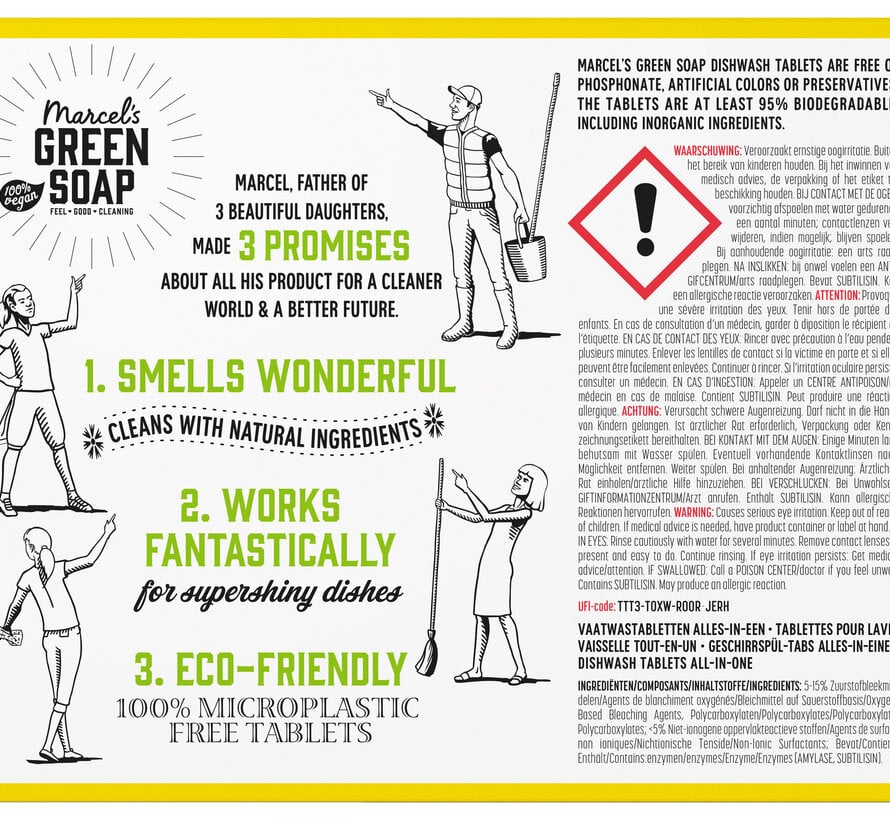 Marcels Green Soap Vaatwastabletten all-in-one 25 tabletten