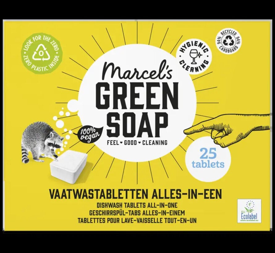 Marcels Green Soap Vaatwastabletten all-in-one 25 tabletten