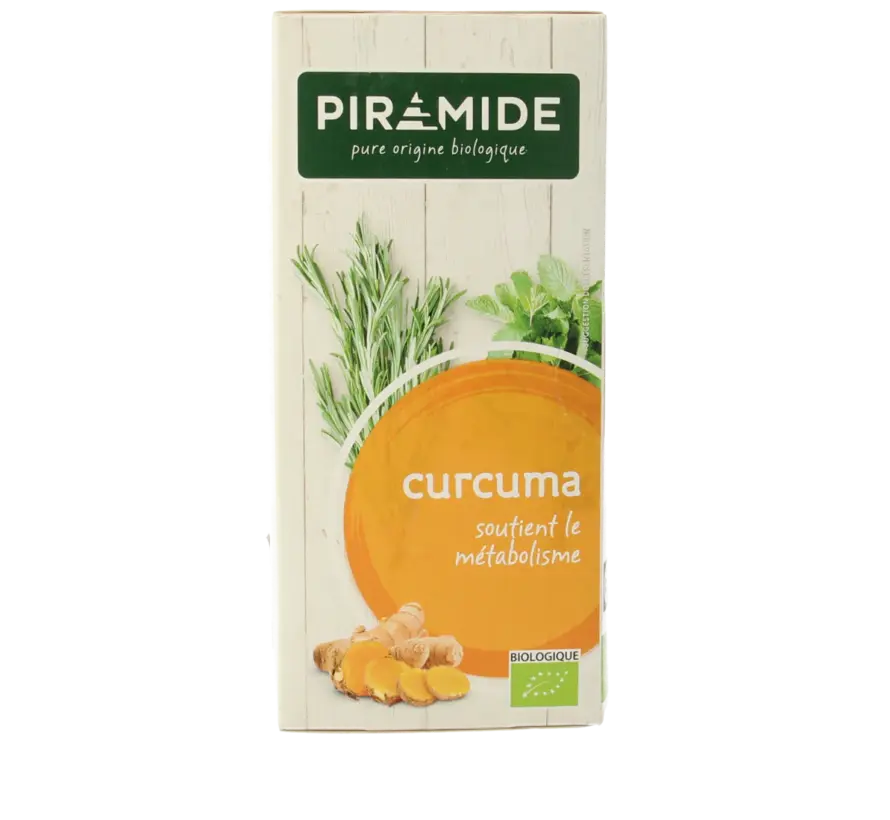 Piramide kurkuma thee