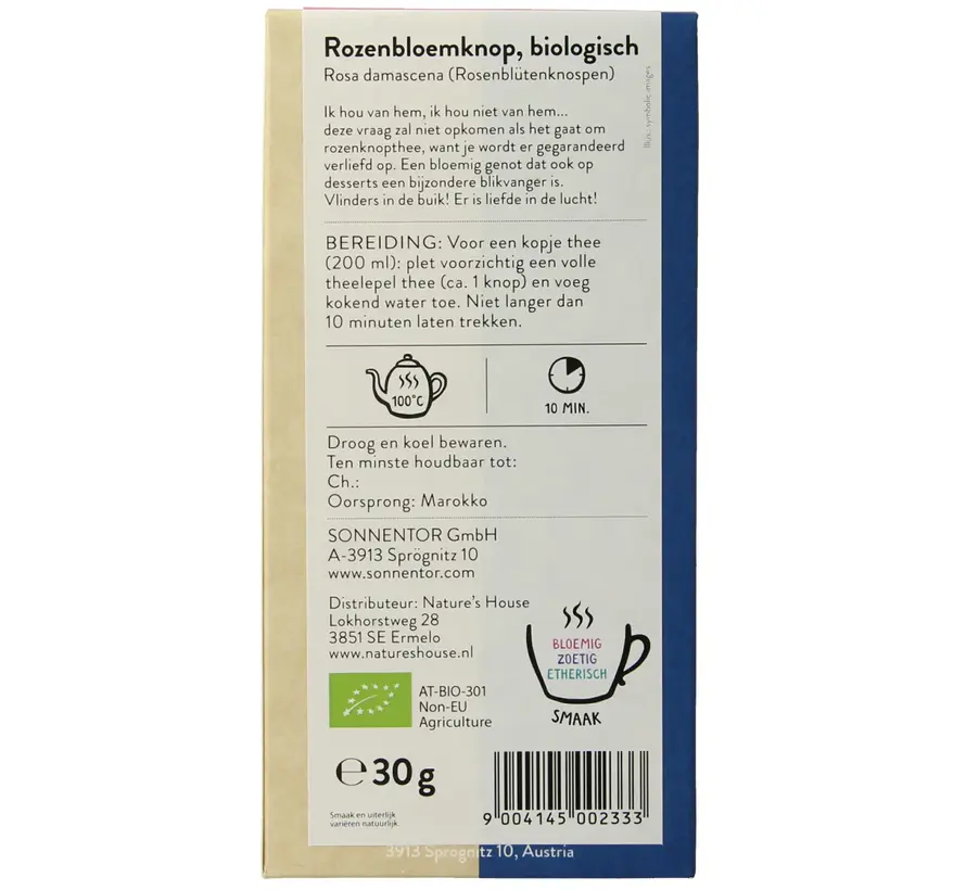 Sonnentor Rozenknop los 30 gram