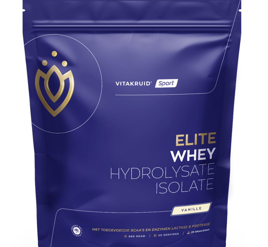 Vitakruid Elite Whey Protein Hydrolysate Isolate vanille 990 gram