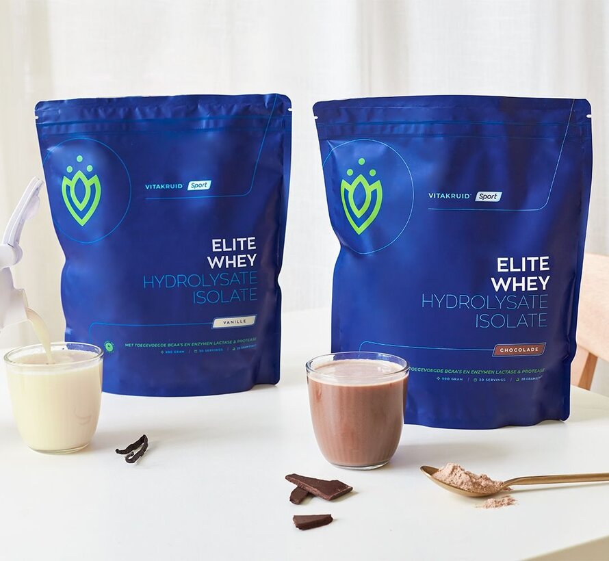 Vitakruid Elite Whey Protein Hydrolysate Isolate vanille 990 gram