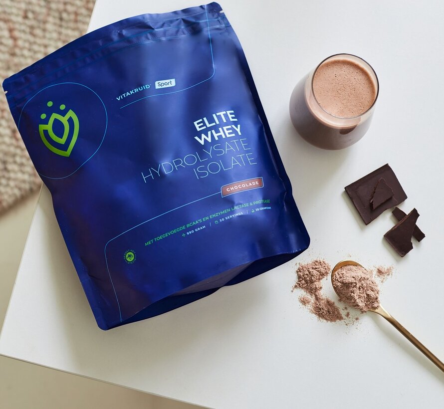 Vitakruid Elite Whey Protein Hydrolysate Isolate chocolade 990 gram