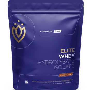 Vitakruid Vitakruid Elite Whey Protein Hydrolysate Isolate chocolade 990 gram