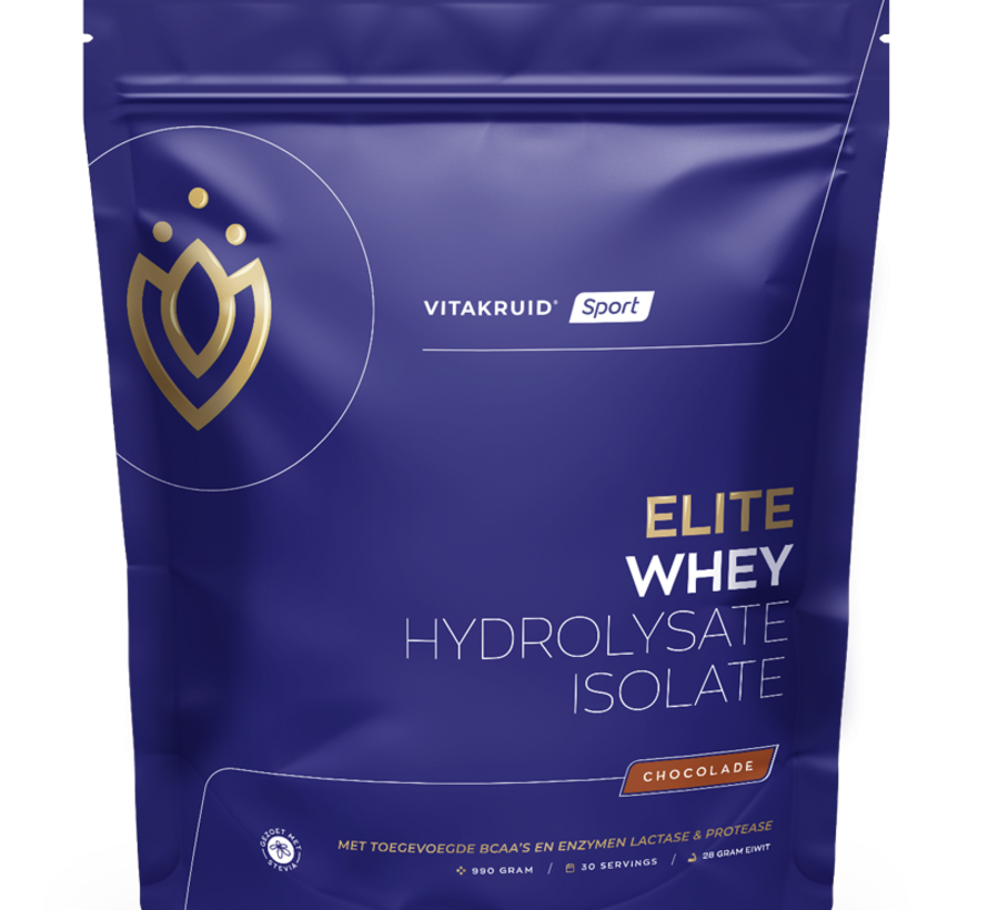 Vitakruid Elite Whey Protein Hydrolysate Isolate chocolade 990 gram