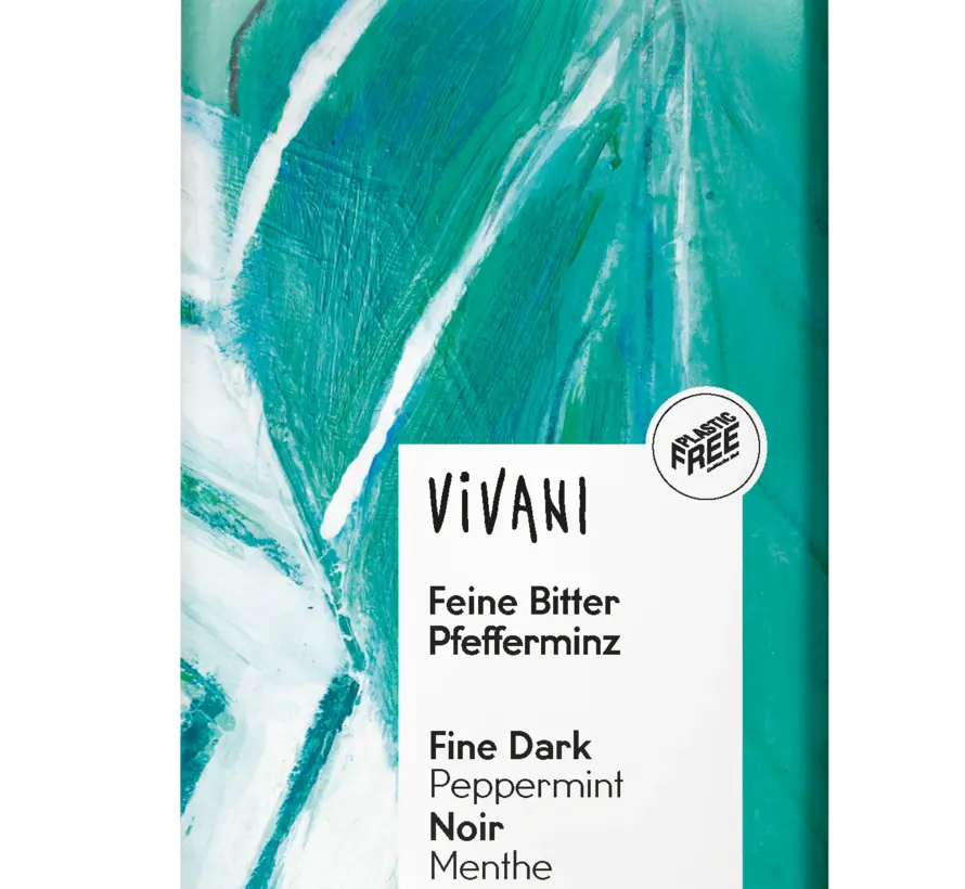 Vivani Chocolade puur met pepermunt bio 100gr